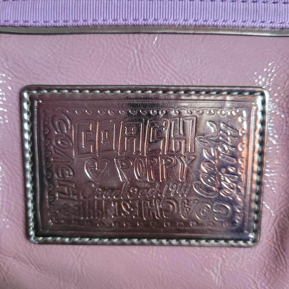 Coach Poppy Patent Leather Jazzy Convertible Shoulder Bag/ Crossbody Bag - Picture 3 of 16